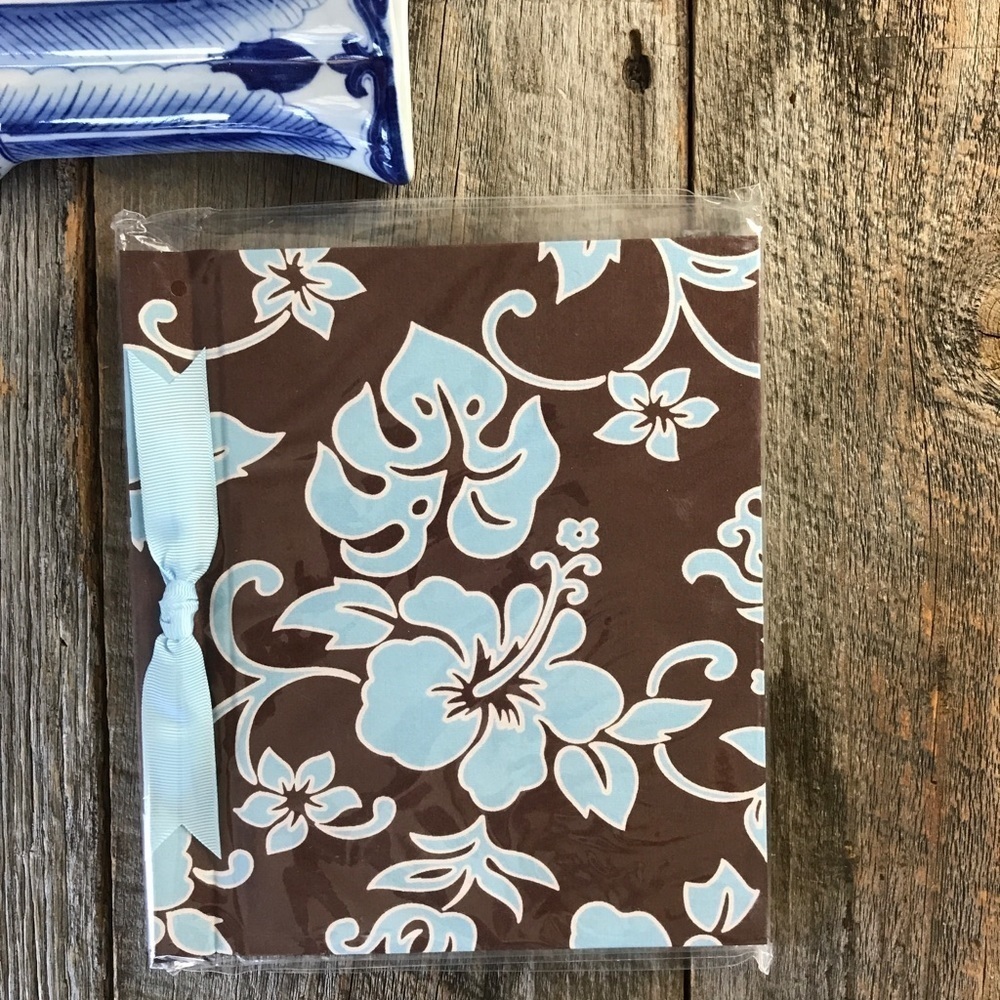 Maude Asbury Double Brag Book Blue Floral Print